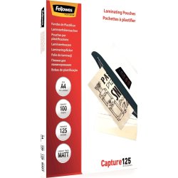Lamineringsfickor Fellowes Capture A4 125 micron