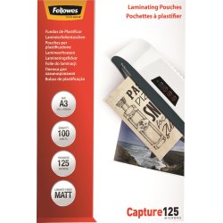 Lamineringsfickor Fellowes Capture A3 125mic Matt