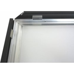 Alu Struktur Plakatramme, Snap-frame, 50x70, Sort