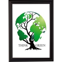 Alu Antik Plakatramme, Snap-frame, 100x140, Sort