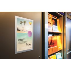 Durable Självhäftande Magnetram A4, silver, 2 st.