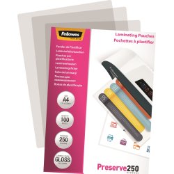 Lamineringsfickor Fellowes Preserve A4 250 micron