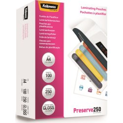 Lamineringsfickor Fellowes Preserve A4 250 micron