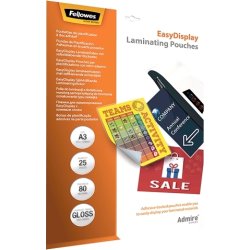 Lamineringsfickor Fellowes Admire A3 80mic Gloss