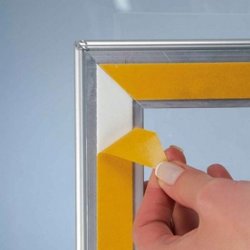 Alu plakatramme t/ Vindue, Snap-frame, 50x70, Sølv