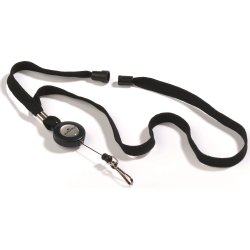 Durable textilband med jojo, svart