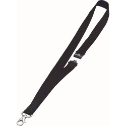 Durable kortsnor m. karabinhage, sort