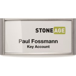 Durable Namnskylt med magnet 34x74 mm, 10 st.