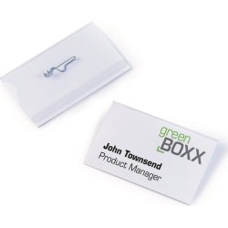 Durable Namnskylt med nål 54x90 mm, 50 st.