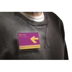 Namnskylt Durable Självlaminerande 54x90 mm 25 st
