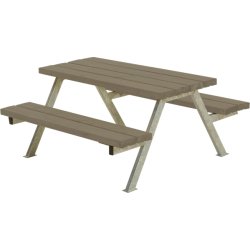 Plus Alpha Junior bänkset, Gråbrun, 118 cm