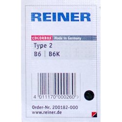 Stämpeldyna Reiner B6K 6 siffror Svart