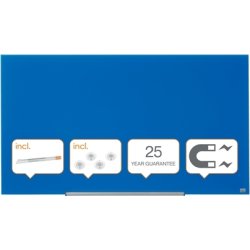 Whiteboard Nobo Diamond Glas Blå 71,1x126 cm