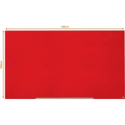 Whiteboard Nobo Diamond Glas Röd 105,9 x 188,3 cm
