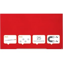 Whiteboard Nobo Diamond Glas Röd 105,9 x 188,3 cm