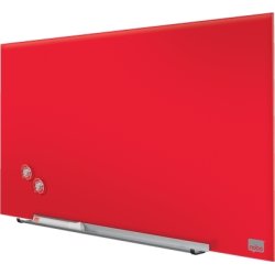 Whiteboard Nobo Diamond Glas Röd 38,1x67,7 cm