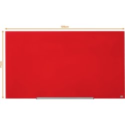 Whiteboard Nobo Diamond Glas Röd 71,1x126 cm