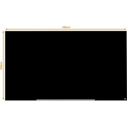 Whiteboard Nobo Diamond Glas Svart 105,9x188,3 cm