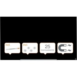 Whiteboard Nobo Diamond Glas Svart 105,9x188,3 cm