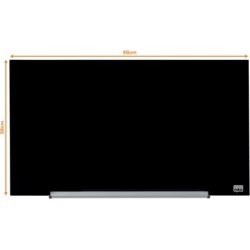 Whiteboard Nobo Diamond I glas Svart 38,1 x 67,7 c