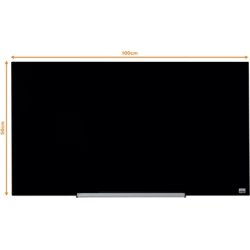 Whiteboard Nobo Diamond Glas Svart 55,9x99,3 cm