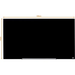 Whiteboard Nobo Diamond Glas Svart 71,1x126 cm