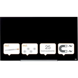 Whiteboard Nobo Diamond Glas Svart 71,1x126 cm
