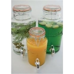 Glasbeholder med taphane, 1,9 liter