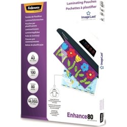 Lamineringsfickor Fellowes Enhance 80mic A3 Gloss