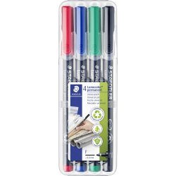 Staedtler Lumocolor universal marker, 0,6mm, 4stk