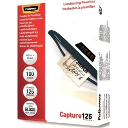 Lamineringsfickor Fellowes Capture 125mic 65x95mm