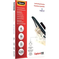 Lamineringsfickor Fellowes A5 125 micron