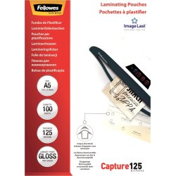 Lamineringsfickor Fellowes A5 125 micron