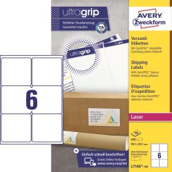 Avery L7166-100 paketetiketter, 99,1x93,1 mm