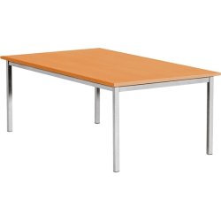 Matsalsbord 120x80 cm Bok Alufärgat underrede