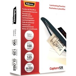 Lamineringsfickor Fellowes Capture 125mic 75x105mm