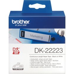 Brother DK22223 papperstejp, 50 mm, vit