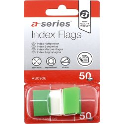 Indexflikar a-series 12x44 mm Grön