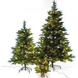 Julgran LUX inkl. LED-lampor - 210 cm | Grön