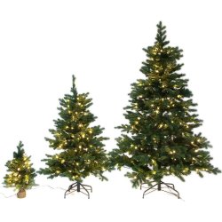 Julgran LUX inkl. LED-lampor - 210 cm | Grön