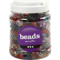 Beads Facetperler, 10-16 mm, 440 stk