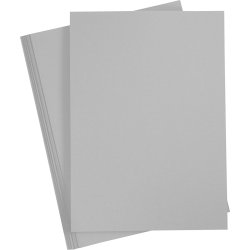 Paper Concept Karton, A4, 180g, 20 ark, stålgrå