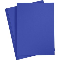Paper Concept Karton, A4, 180g, 20 ark, kongeblå