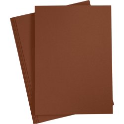 Paper Concept Karton, A4, 180g, 20 ark, kaffebrun