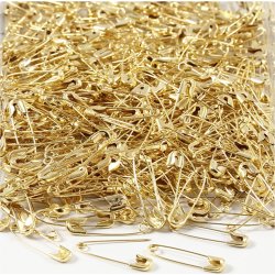 Säkerhetsnålar 22 mm Guld 500 st