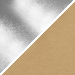 Läderpapper 350g/m² 49x100 cm silver