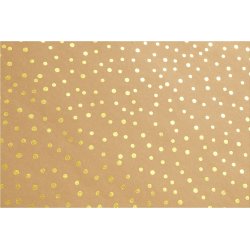 Läderpapper med guldprickar 350g/m² 50x100 cm