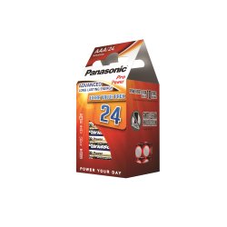 Panasonic strl. AAA Pro Power Gold batteri, 24 st