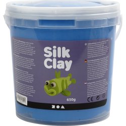 Modellera Silk Clay 650g blå