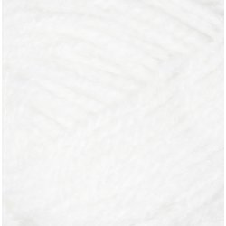 Akrylgarn Fantasia 50g vit